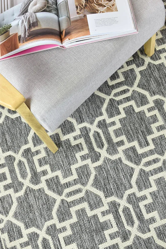 Alaska Indoor Outdoor 08 Grey Cream Rug - Image 10