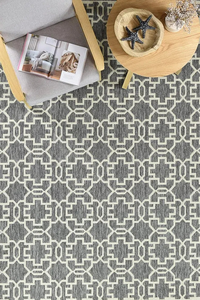Alaska Indoor Outdoor 08 Grey Cream Rug - Image 11