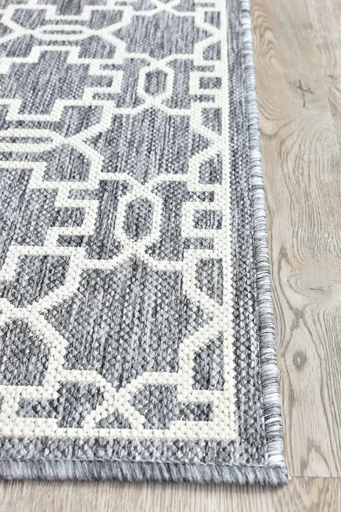 Alaska Indoor Outdoor 08 Grey Cream Rug - Image 13