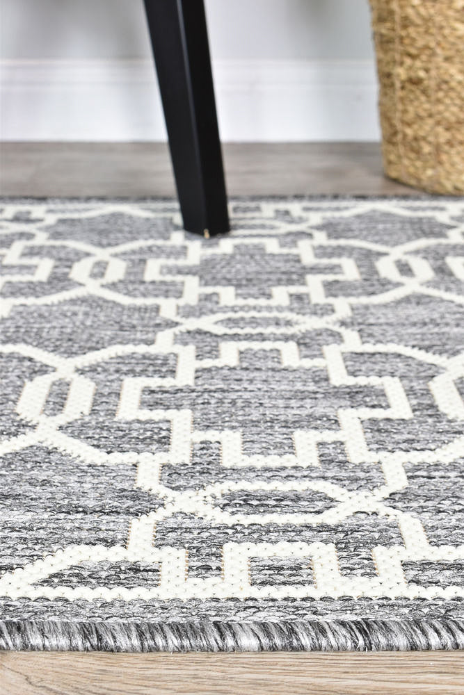 Alaska Indoor Outdoor 08 Grey Cream Rug - Image 14