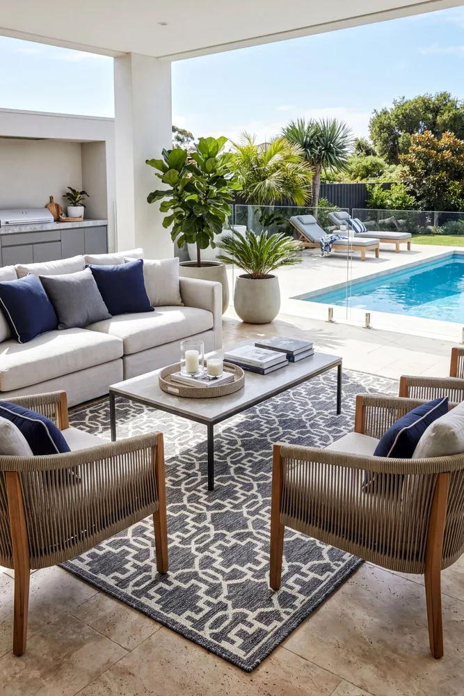 Alaska Indoor Outdoor 08 Grey Cream Rug - Image 2