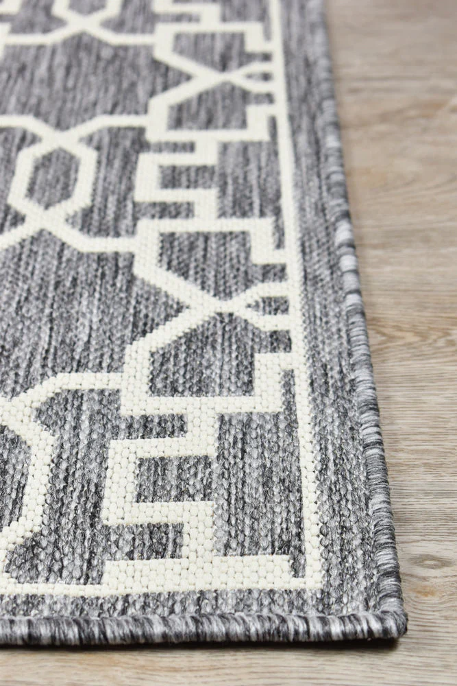 Alaska Indoor Outdoor 08 Grey Cream Rug - Image 5