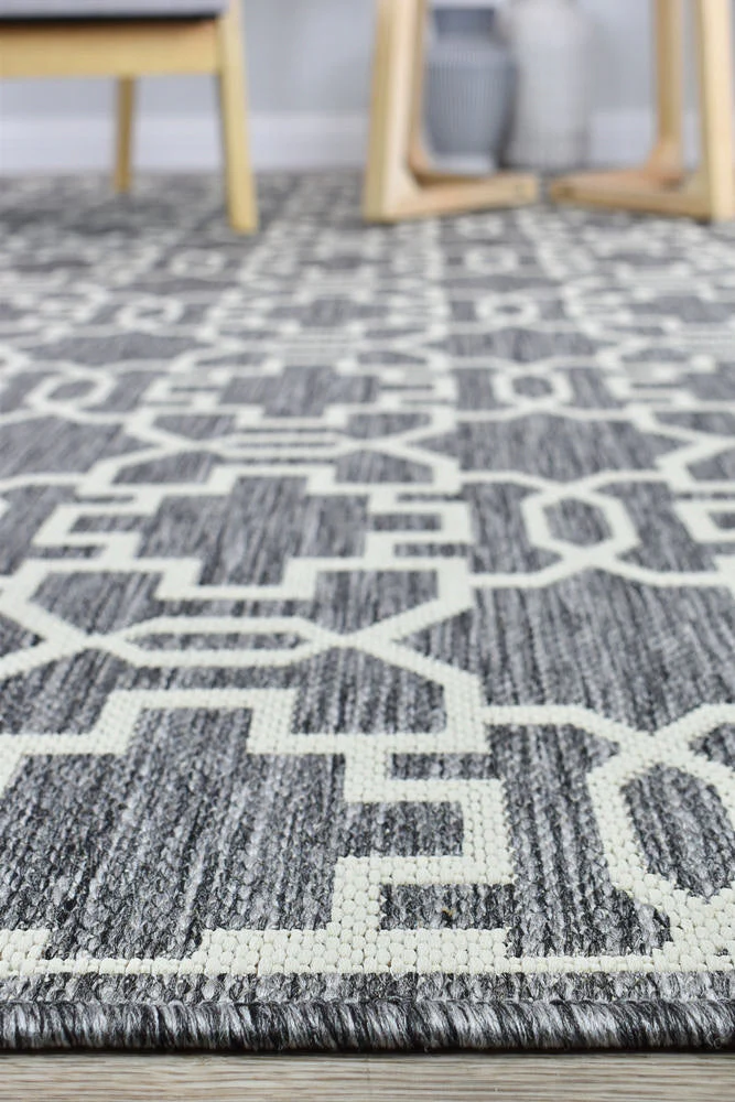 Alaska Indoor Outdoor 08 Grey Cream Rug - Image 6