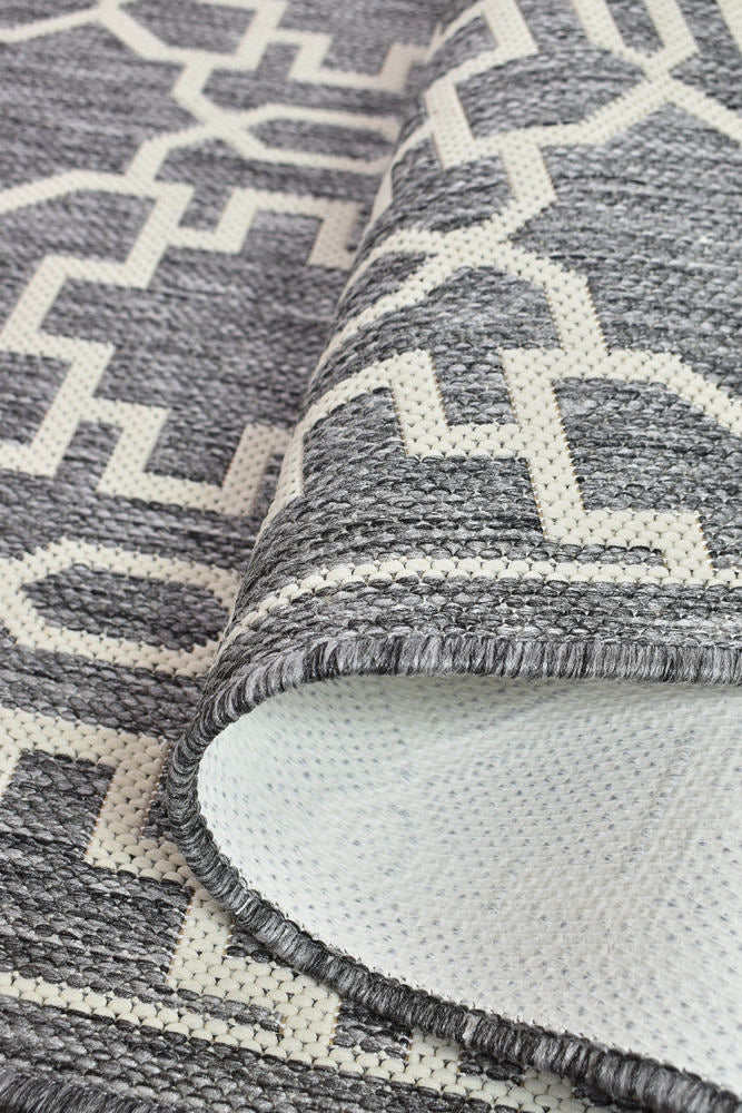 Alaska Indoor Outdoor 08 Grey Cream Rug - Image 7