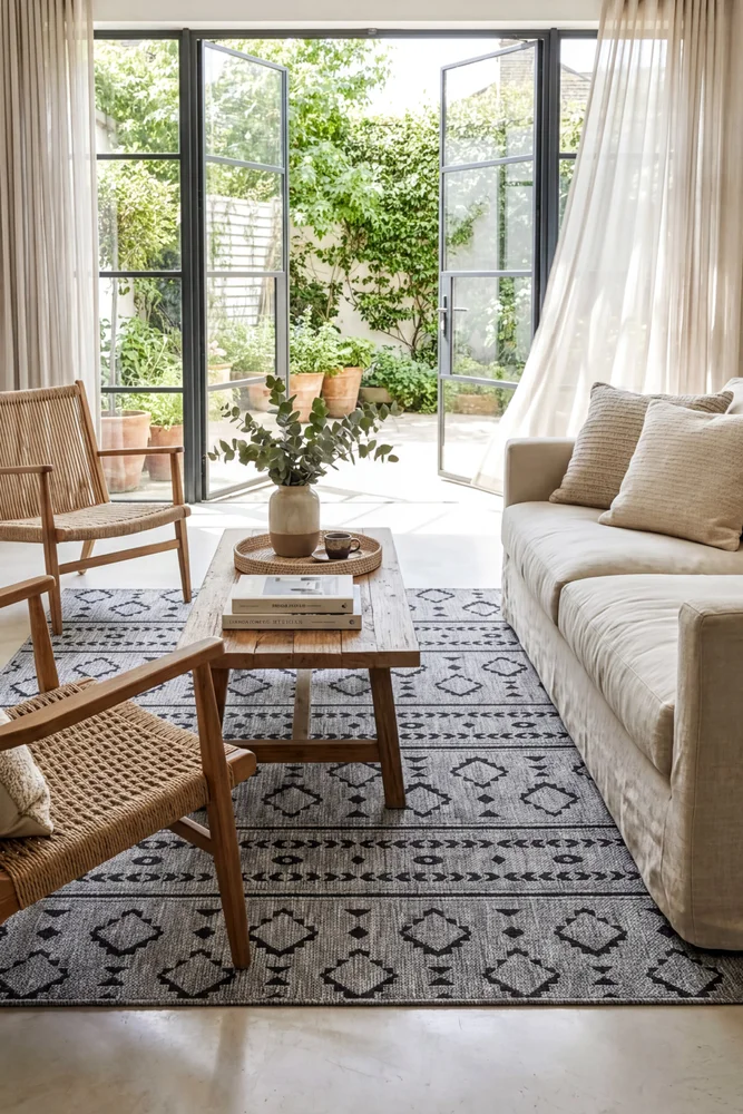 Alaska Indoor Outdoor 33 Dark Grey Rug - Image 3