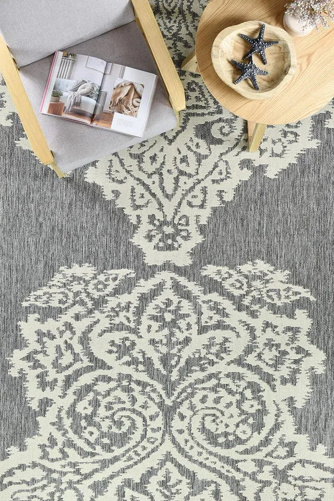 Alaska Indoor Outdoor 05 Grey Cream Rug - Image 11