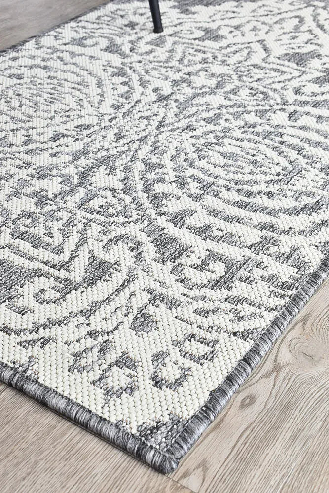 Alaska Indoor Outdoor 05 Grey Cream Rug - Image 14