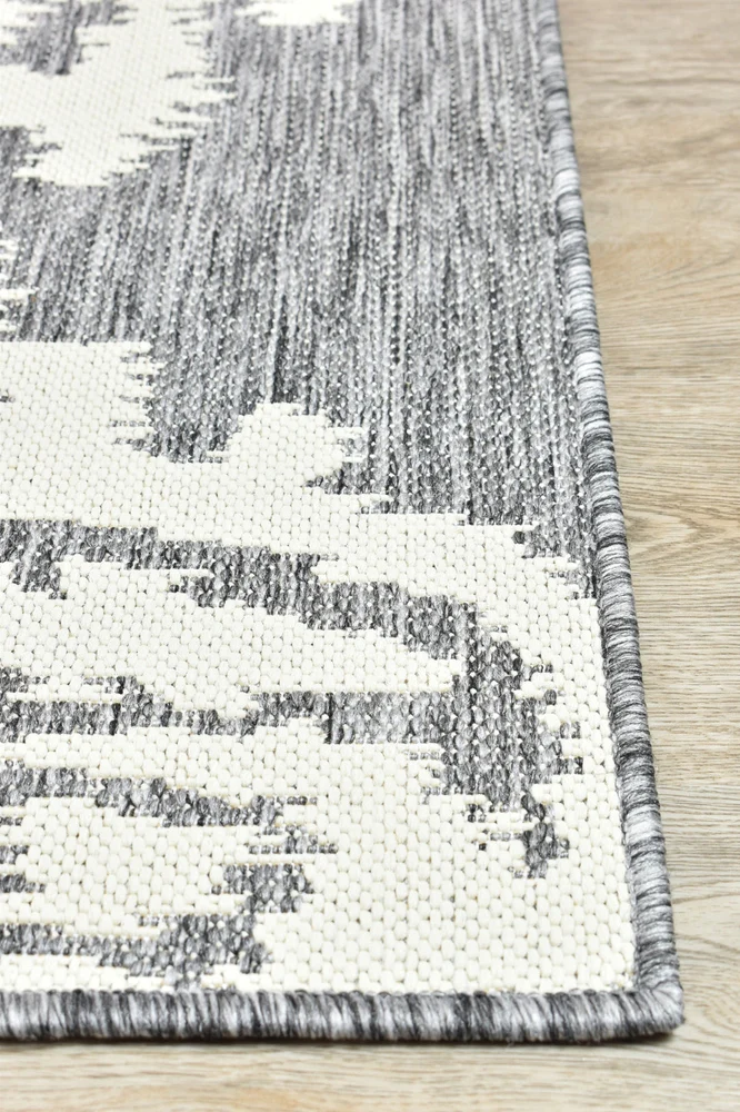 Alaska Indoor Outdoor 05 Grey Cream Rug - Image 5