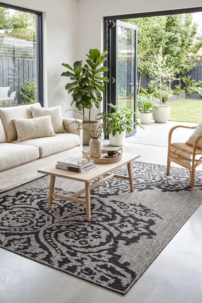 Alaska Indoor Outdoor 05 Brown Black Rug - Image 3
