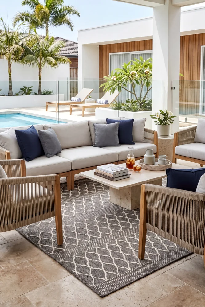 Alaska Indoor Outdoor 26 Beige Rug - Image 2