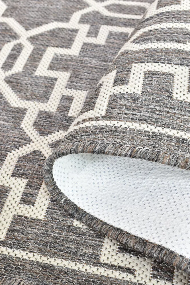 Alaska Indoor Outdoor 08 Brown Cream Rug - Image 7
