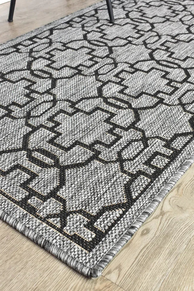 Alaska Indoor Outdoor 08 Grey Black Rug - Image 16