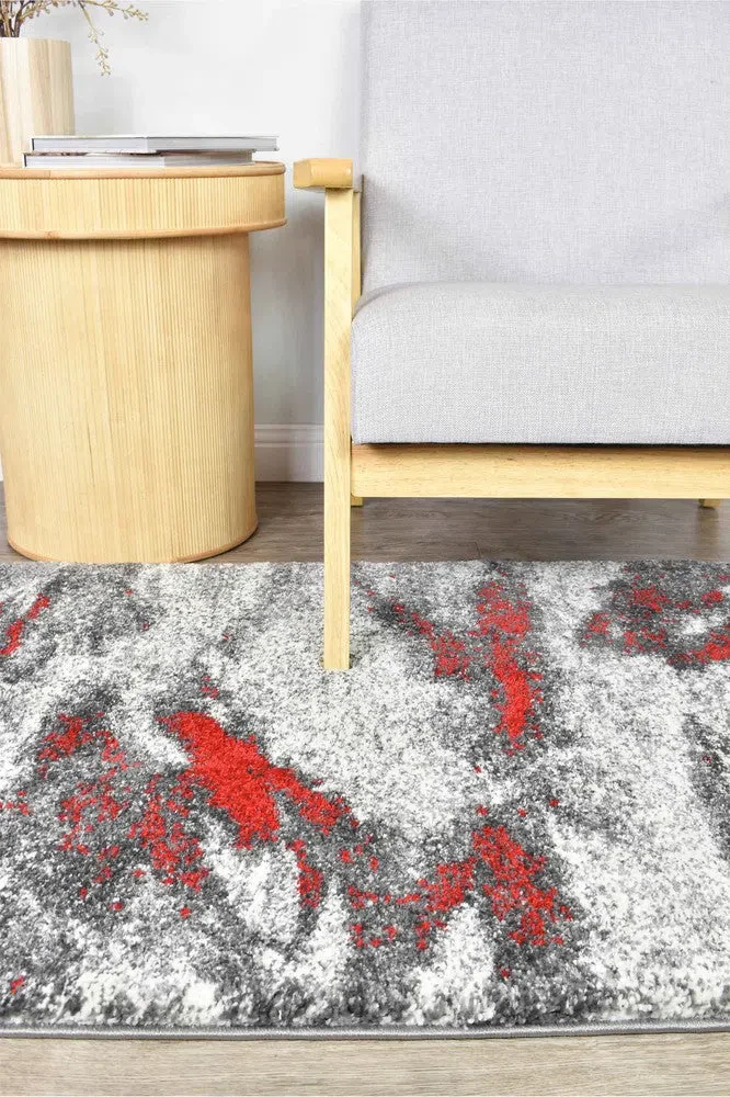 Dahlia 176 Grey Red Rug - Image 15