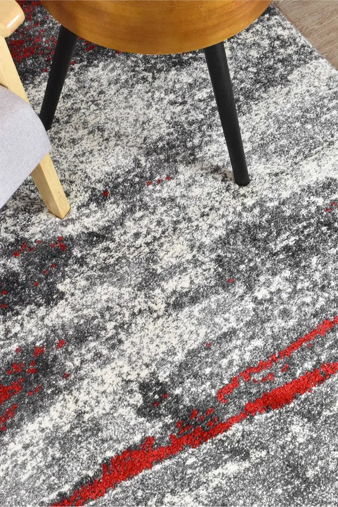 Dahlia 176 Grey Red Rug - Image 9