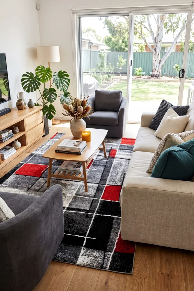 Dahlia 297 Red Rug - Image 2