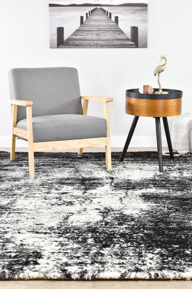 Dahlia 651 Black White Rug - Image 3