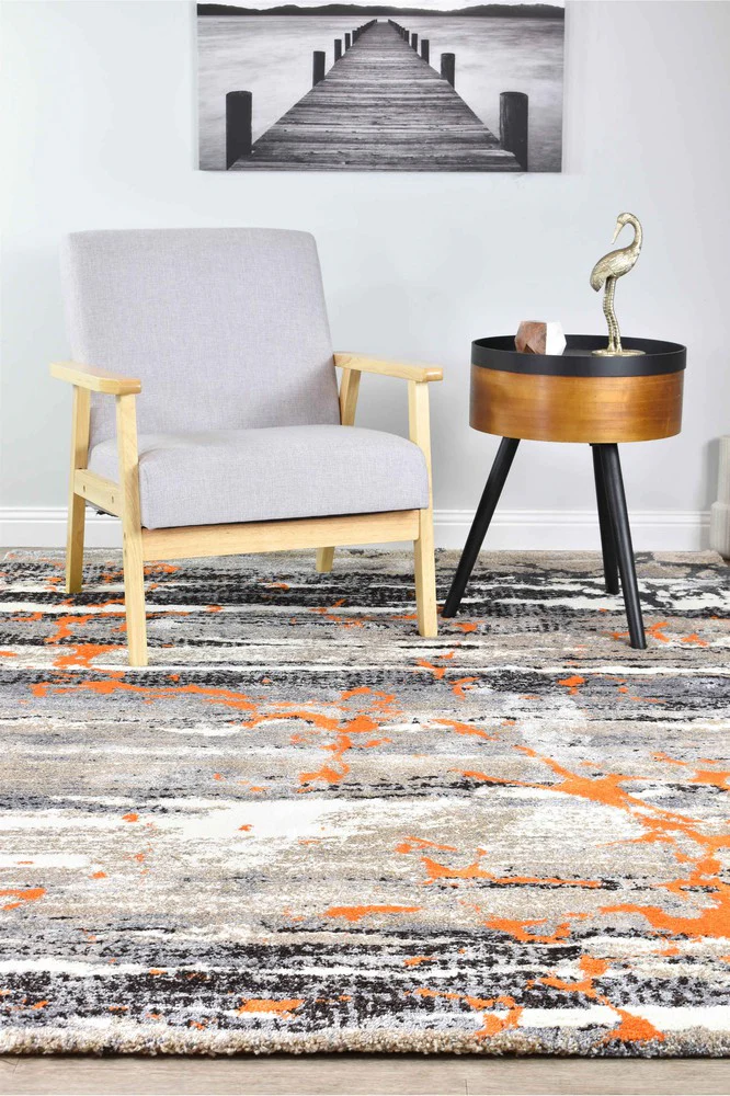 Dahlia 696 Beige Orange Rug - Image 3