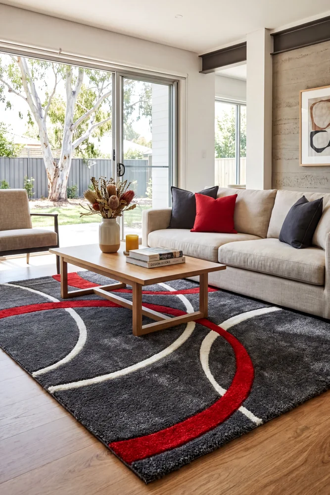 Dahlia 798 Red Rug - Image 2