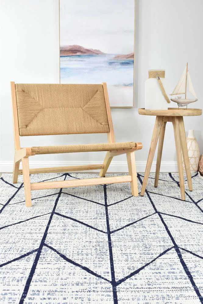Mirada Cream Blue Outdoor Rug - Image 10