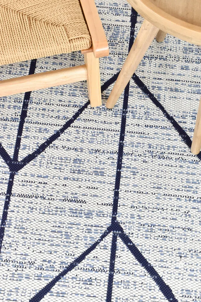Mirada Cream Blue Outdoor Rug - Image 8