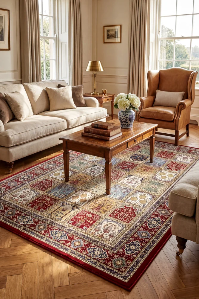 Zeus Red 14 Traditional Rug - Image 2