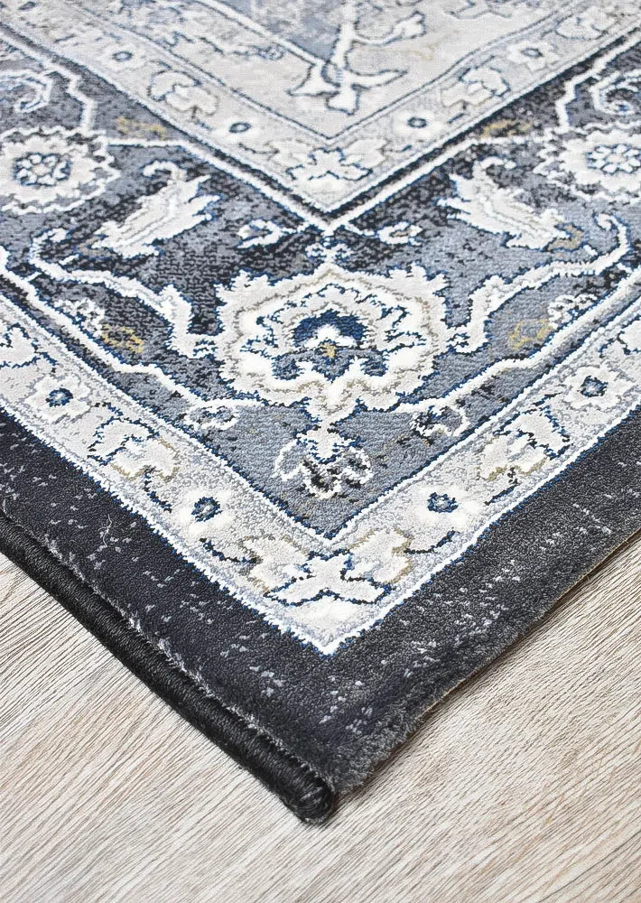 Zeus Blue Medallion Rug - Image 4