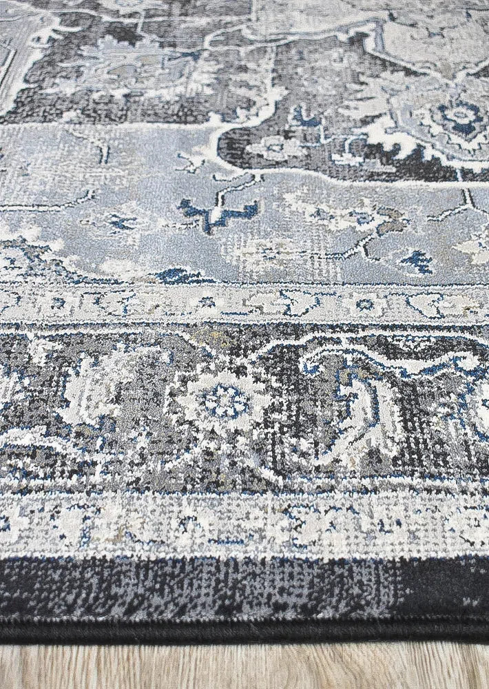 Zeus Blue Medallion Rug - Image 7