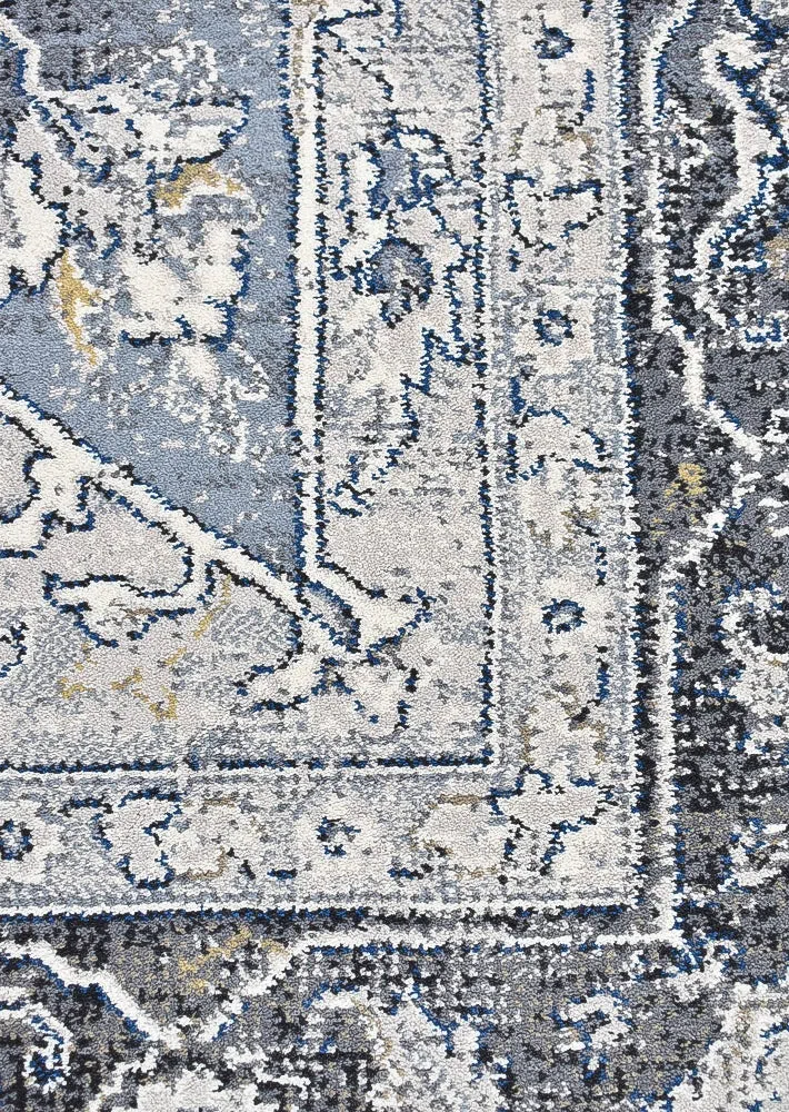 Zeus Blue Medallion Rug - Image 8