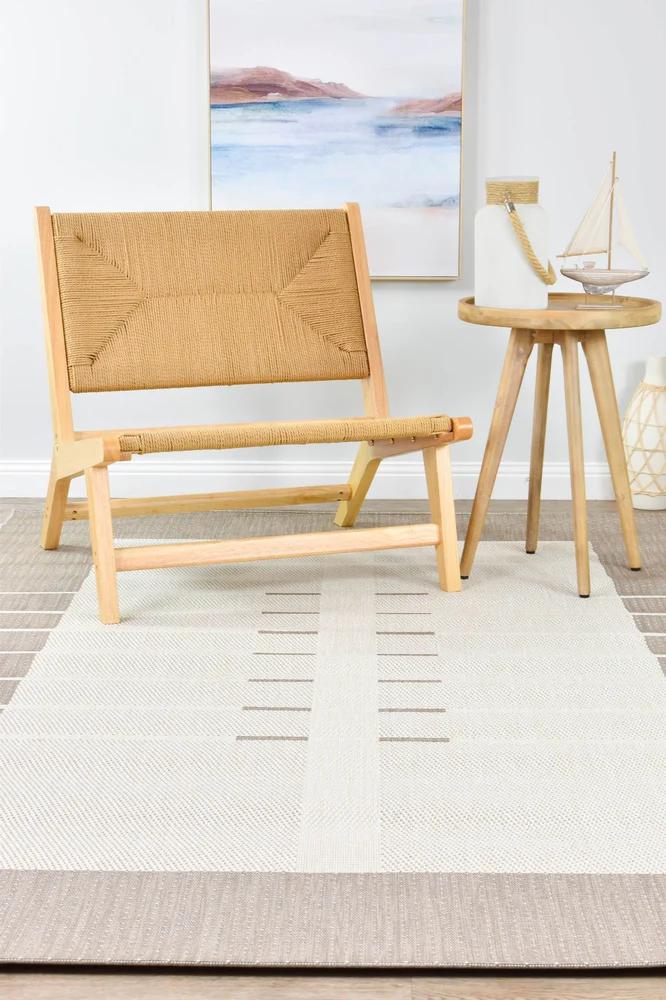 Samba Beige Cream Outdoor Rug - Image 4