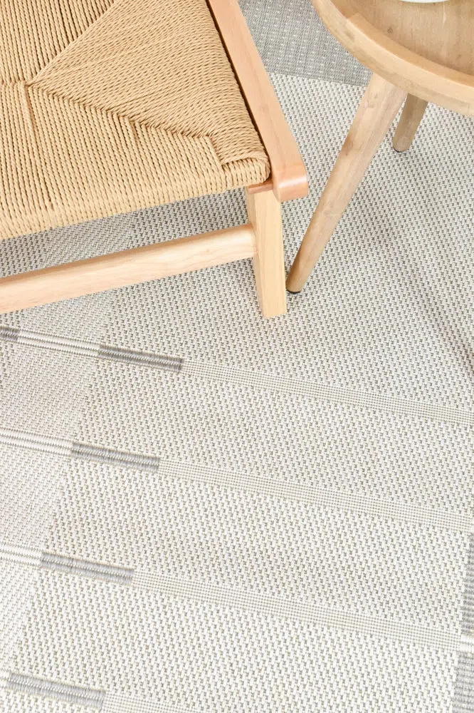 Samba Silver Cream Outdoor Rug - Image 8