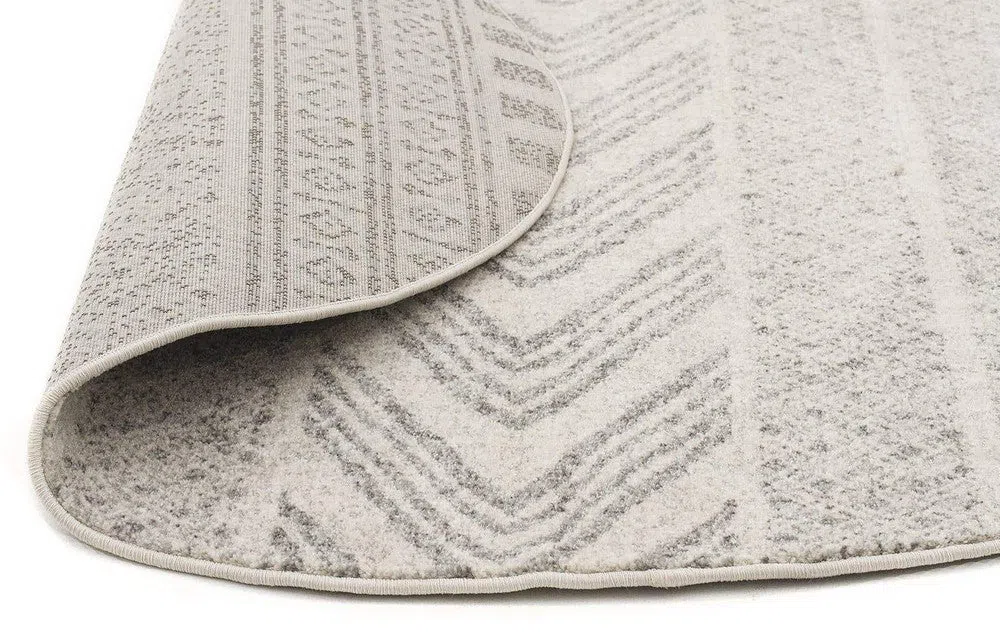 Adani Modern Tribal Design Grey Round Rug - Image 6