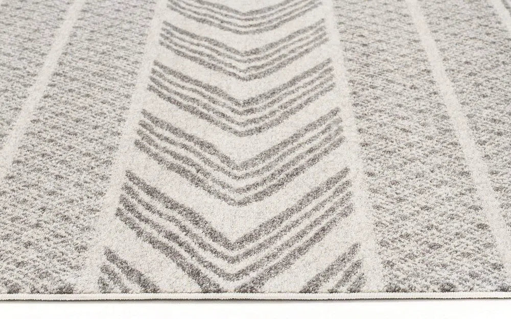 Adani Modern Tribal Design Grey Rug - Image 5