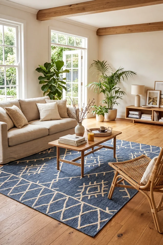 Agatti Blue Outdoor Rug - Image 3