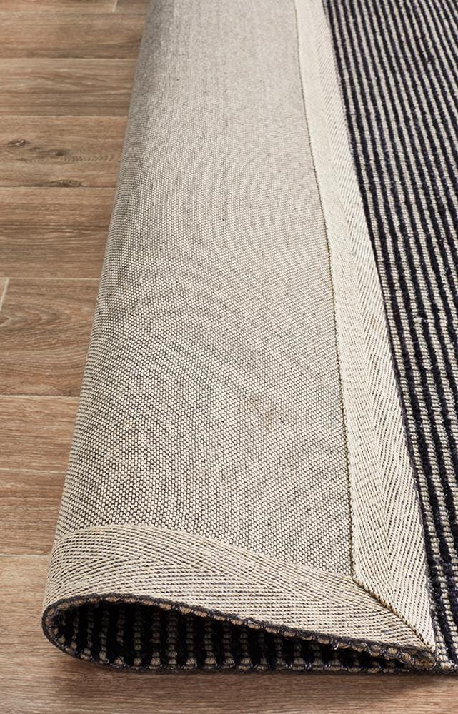 Allure Black Cotton Rayon Rug - Image 8