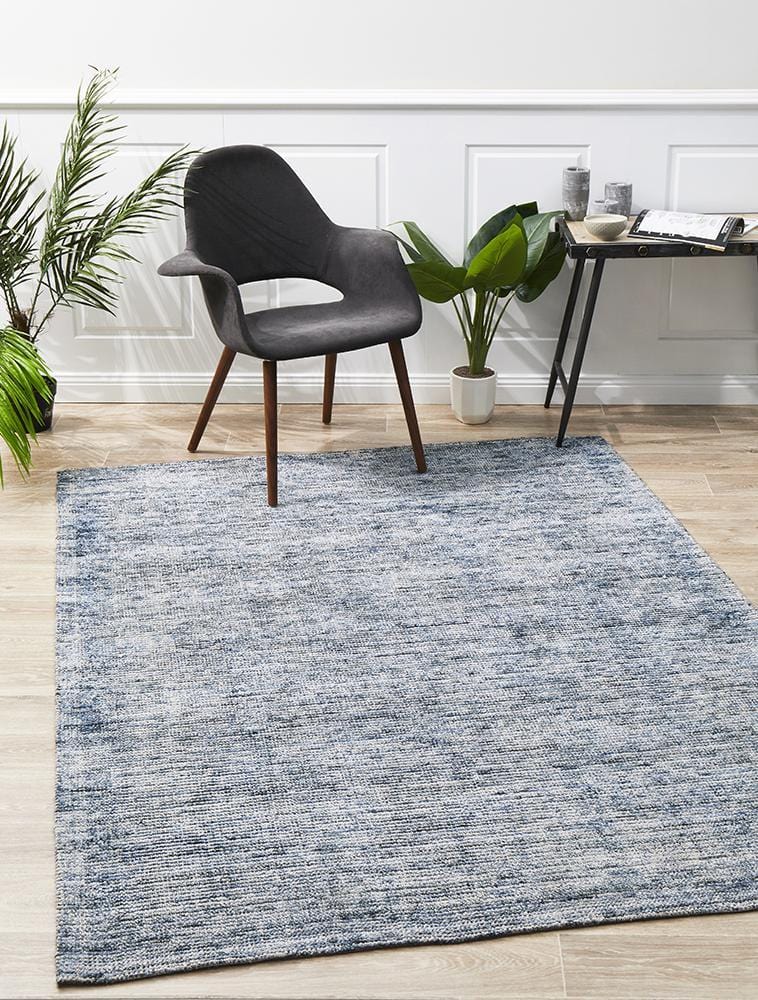 Allure Indigo Cotton Rayon Rug - Image 3