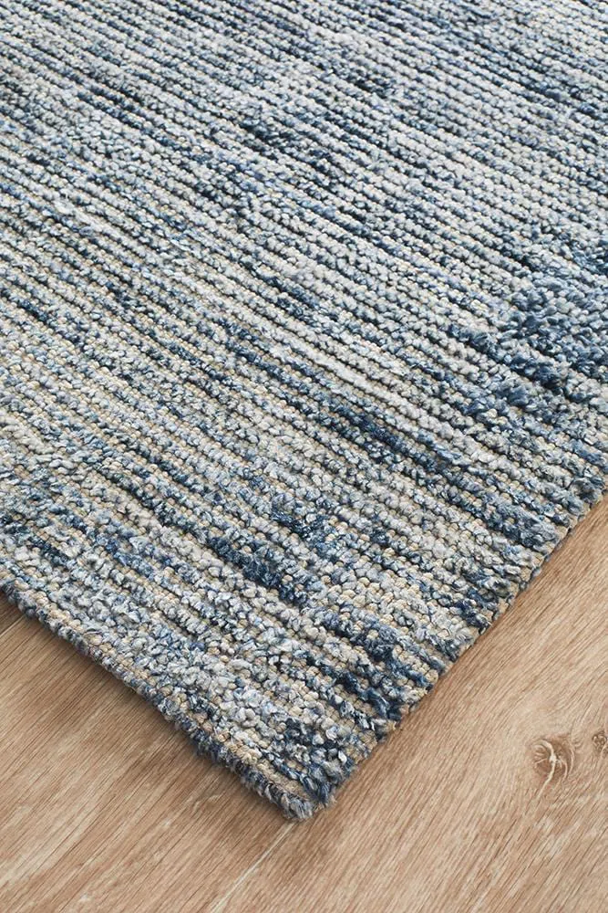 Allure Indigo Cotton Rayon Rug - Image 4