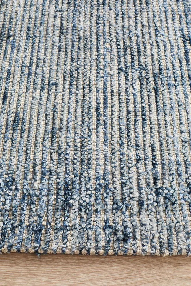 Allure Indigo Cotton Rayon Rug - Image 6