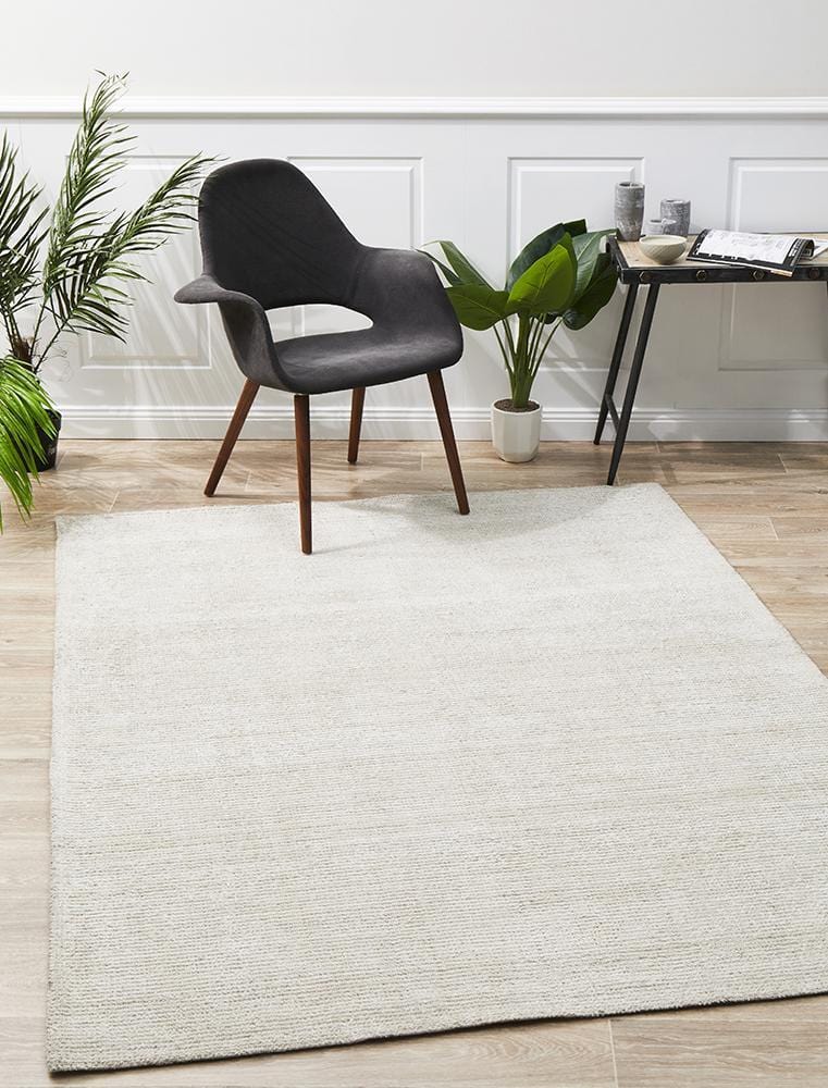 Allure Ivory Cotton Rayon Rug - Image 3