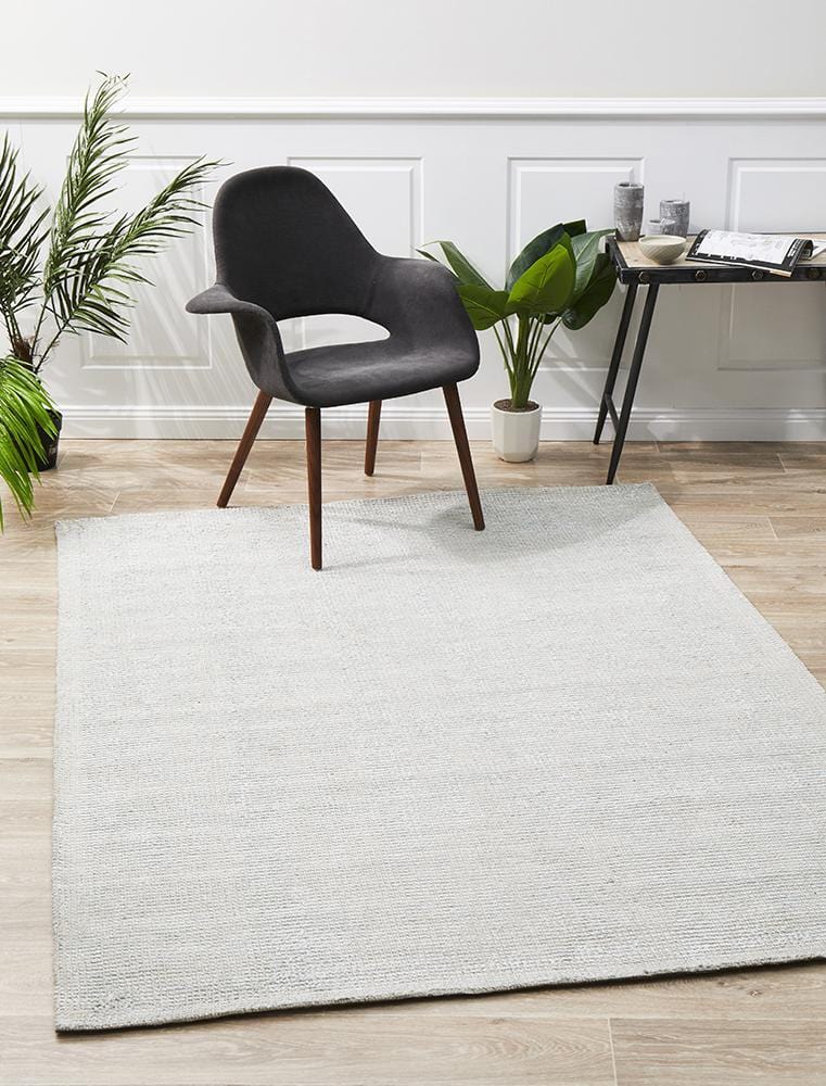 Allure Sky Blue Cotton Rayon Rug - Image 3