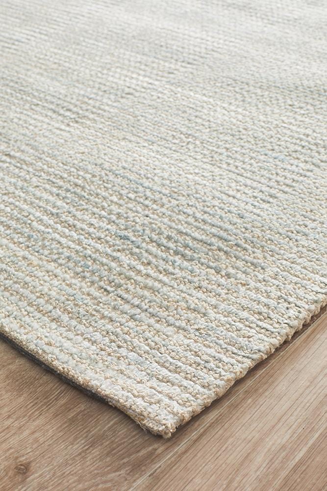 Allure Sky Blue Cotton Rayon Rug - Image 4