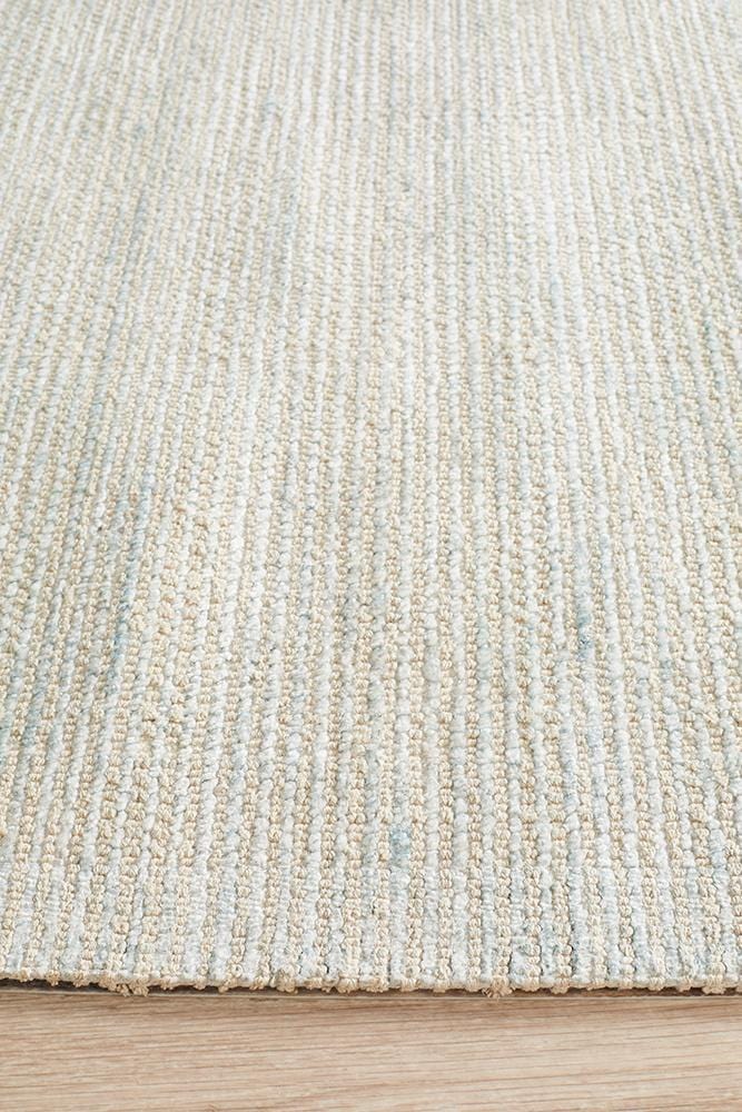 Allure Sky Blue Cotton Rayon Rug - Image 5