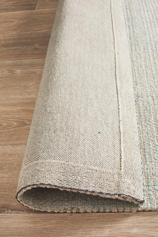 Allure Sky Blue Cotton Rayon Rug - Image 7