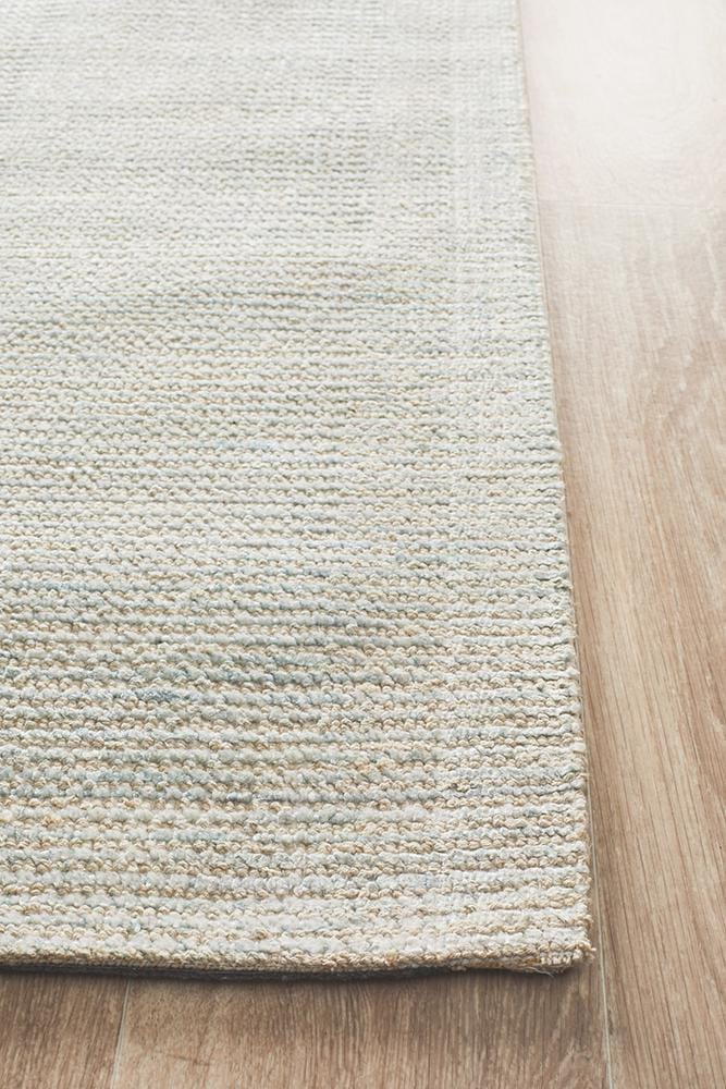 Allure Sky Blue Cotton Rayon Rug - Image 8