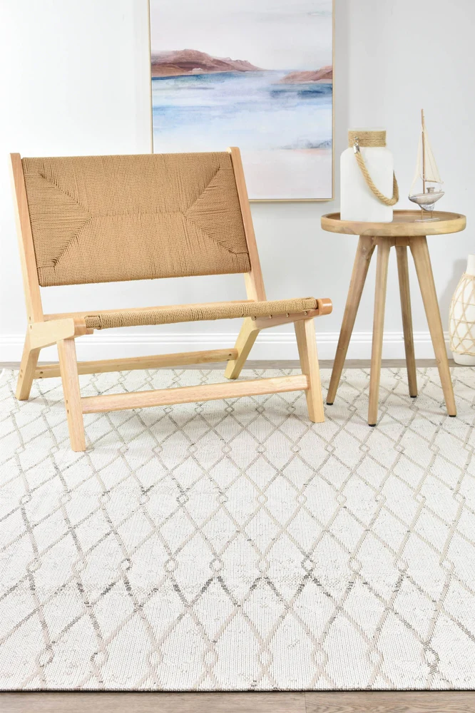 Alma 28 Cream Beige Outdoor Rug - Image 4