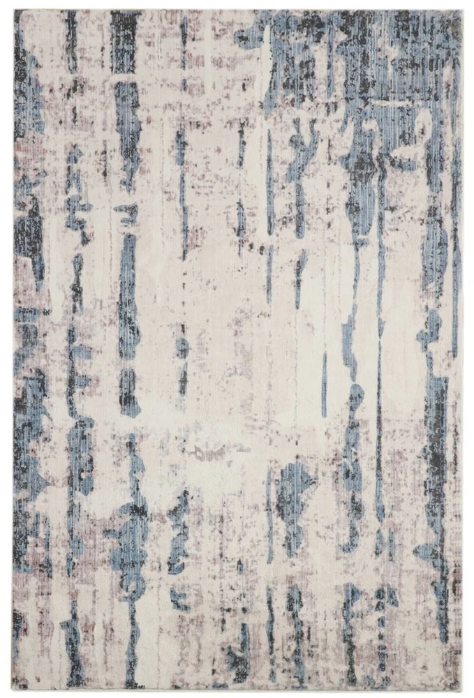 Anini Blue Machine Washable Rug
