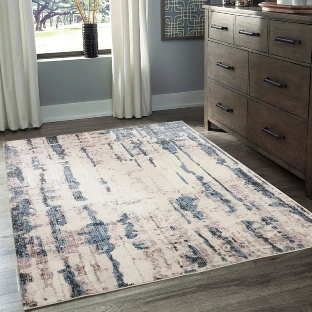 Anini Blue Machine Washable Rug - Image 3