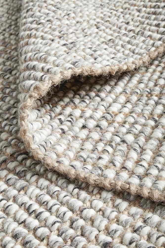Arabella Grey Wool Jute Runner Rug - Image 4