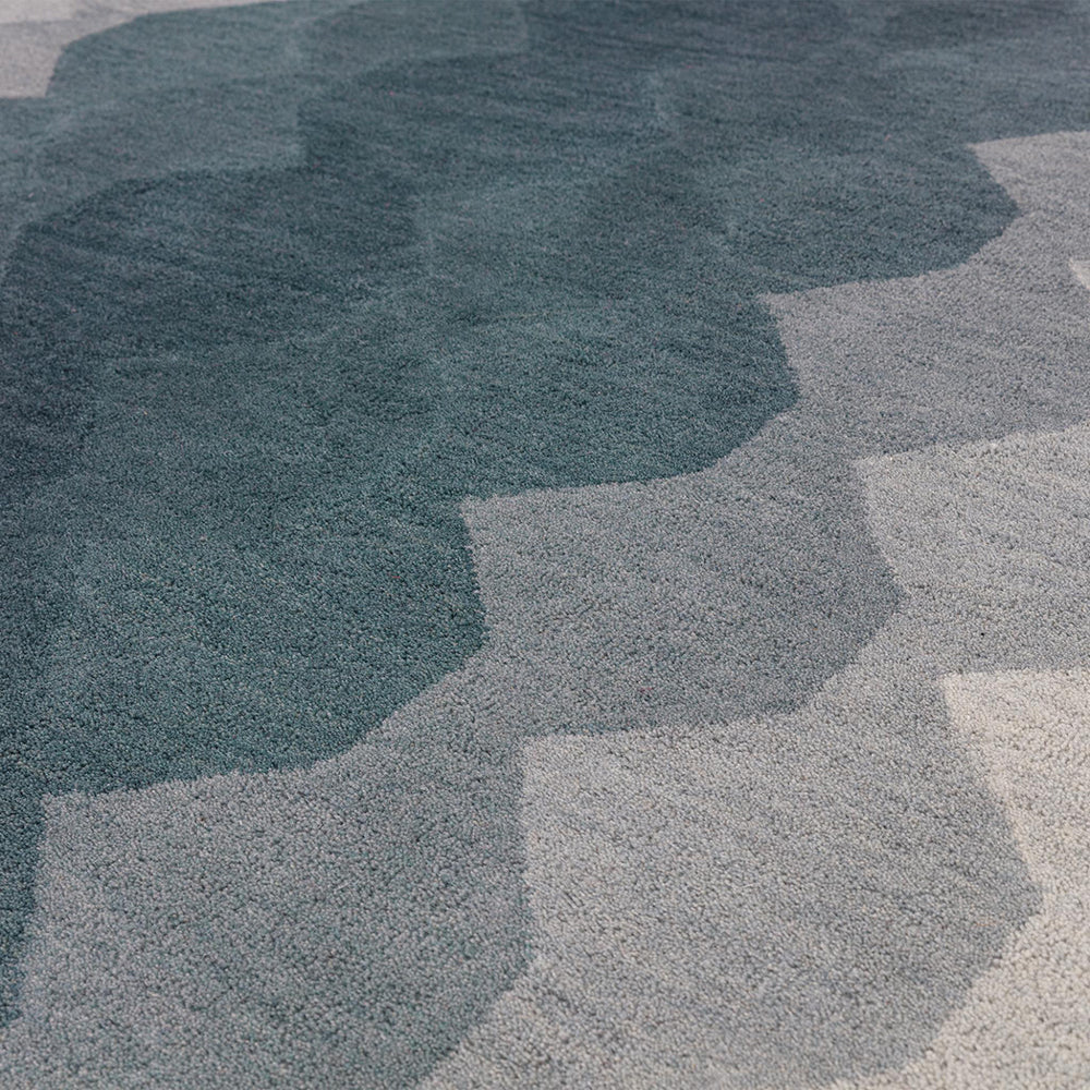 Asiatic Hive Teal Rug - Image 5