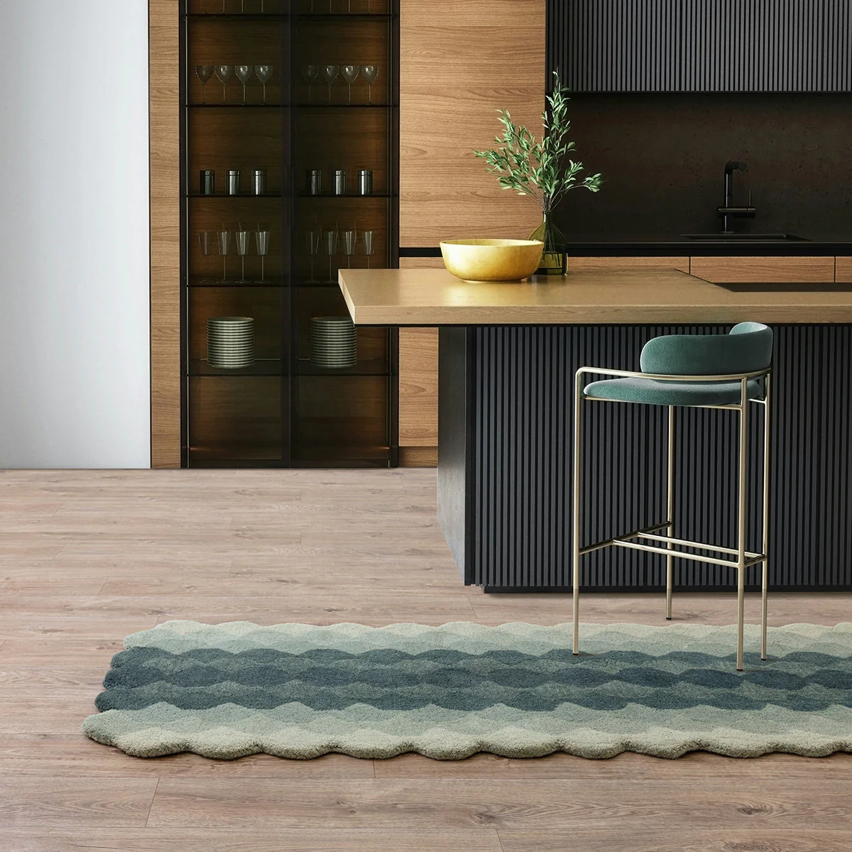 Asiatic Hive Teal Rug - Image 8