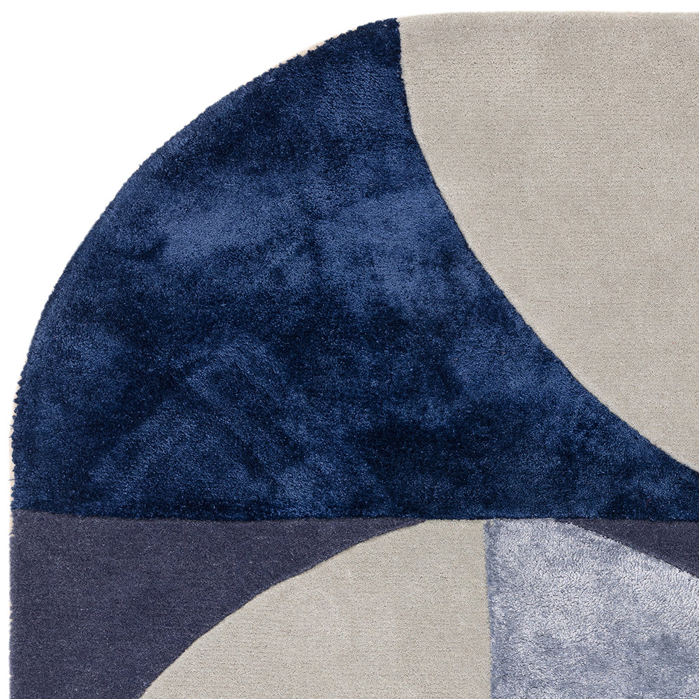 Asiatic Oval Indigo Rug - Image 4